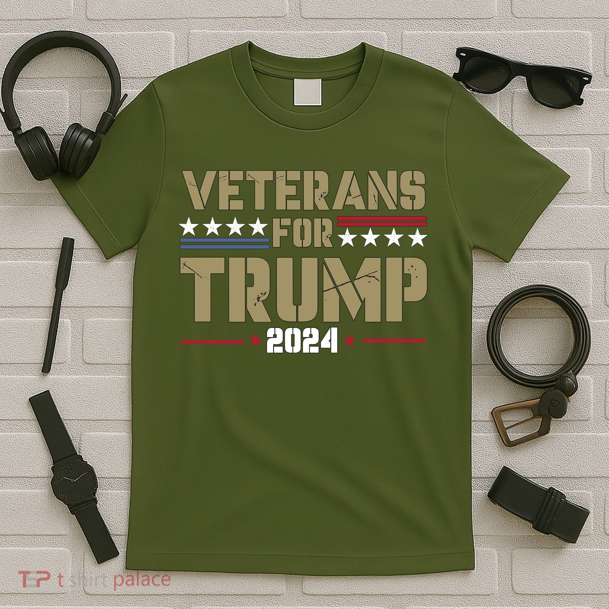 Veterans For Trump 2024 éLection 2024 T-Shirt