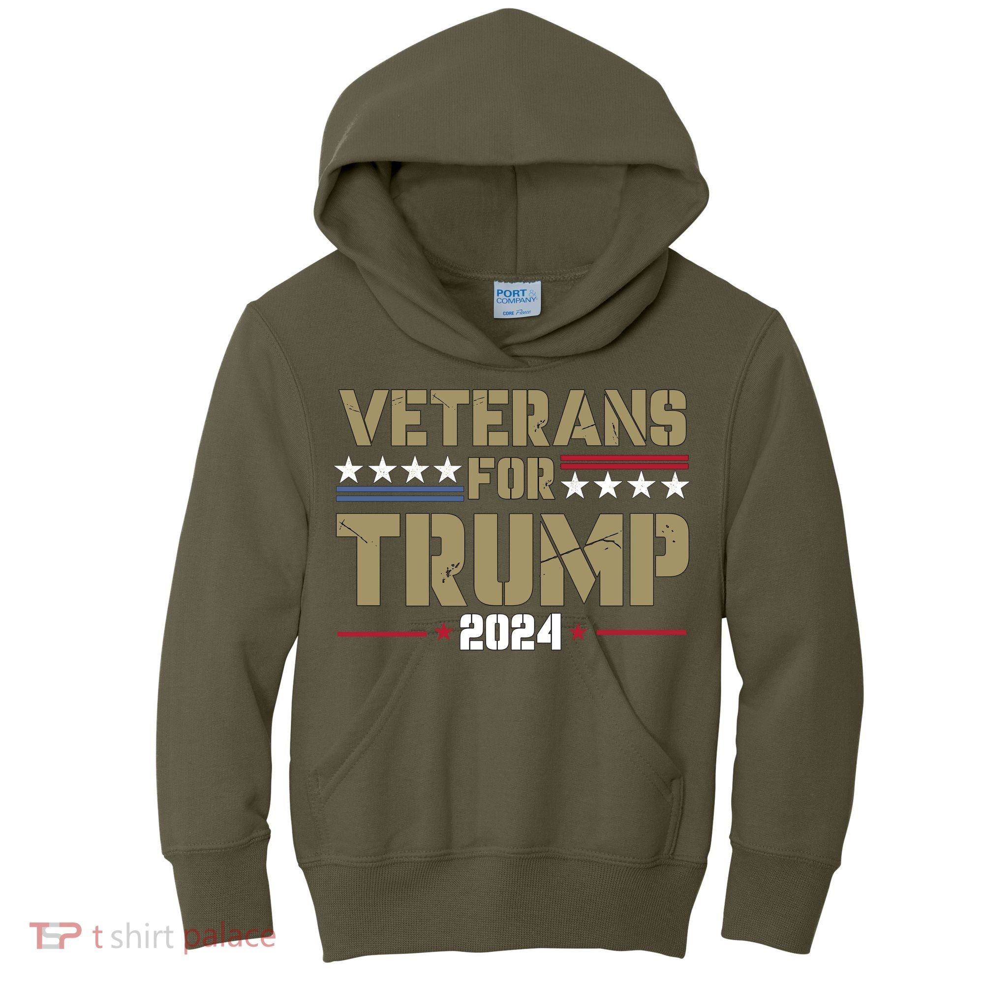 Veterans For Trump 2024 éLection 2024 Kids Hoodie