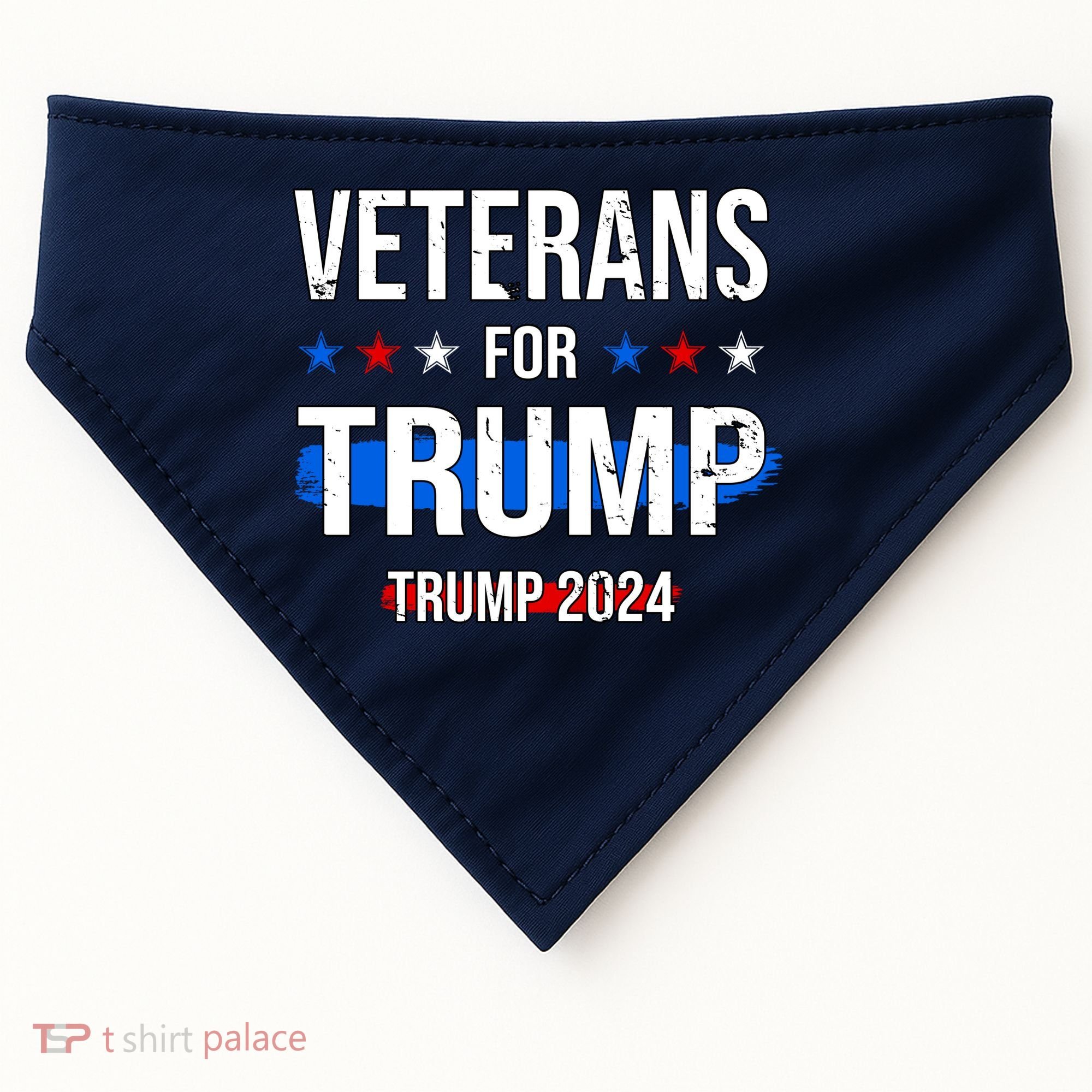 Veterans For Trump 2024 USA-Made Doggie Bandana