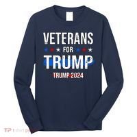 Veterans For Trump 2024 Long Sleeve Shirt thumb 0