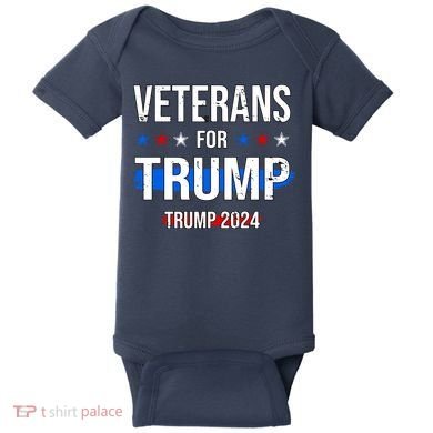 Veterans For Trump 2024 Baby Bodysuit