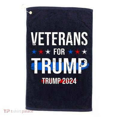 Veterans For Trump 2024 Golf Towel