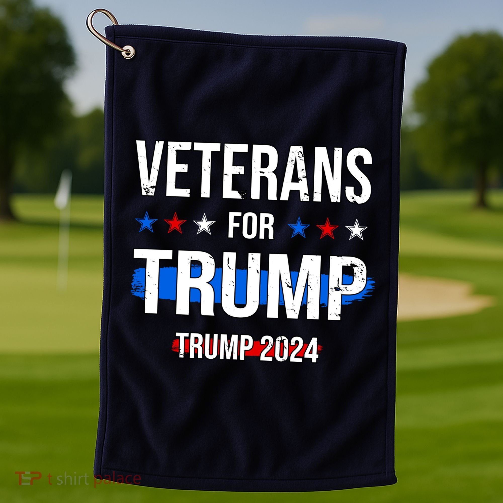 Veterans For Trump 2024 Golf Towel