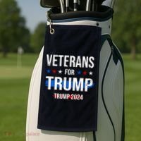 Veterans For Trump 2024 Golf Towel thumb 2