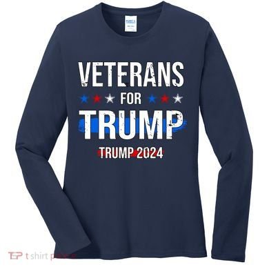 Veterans For Trump 2024 Women's Long Sleeve Shirt