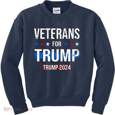 Veterans For Trump 2024 Kids Sweatshirt