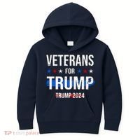 Veterans For Trump 2024 Kids Hoodie thumb 0