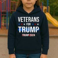 Veterans For Trump 2024 Kids Hoodie thumb 3