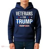Veterans For Trump 2024 Kids Hoodie thumb 4