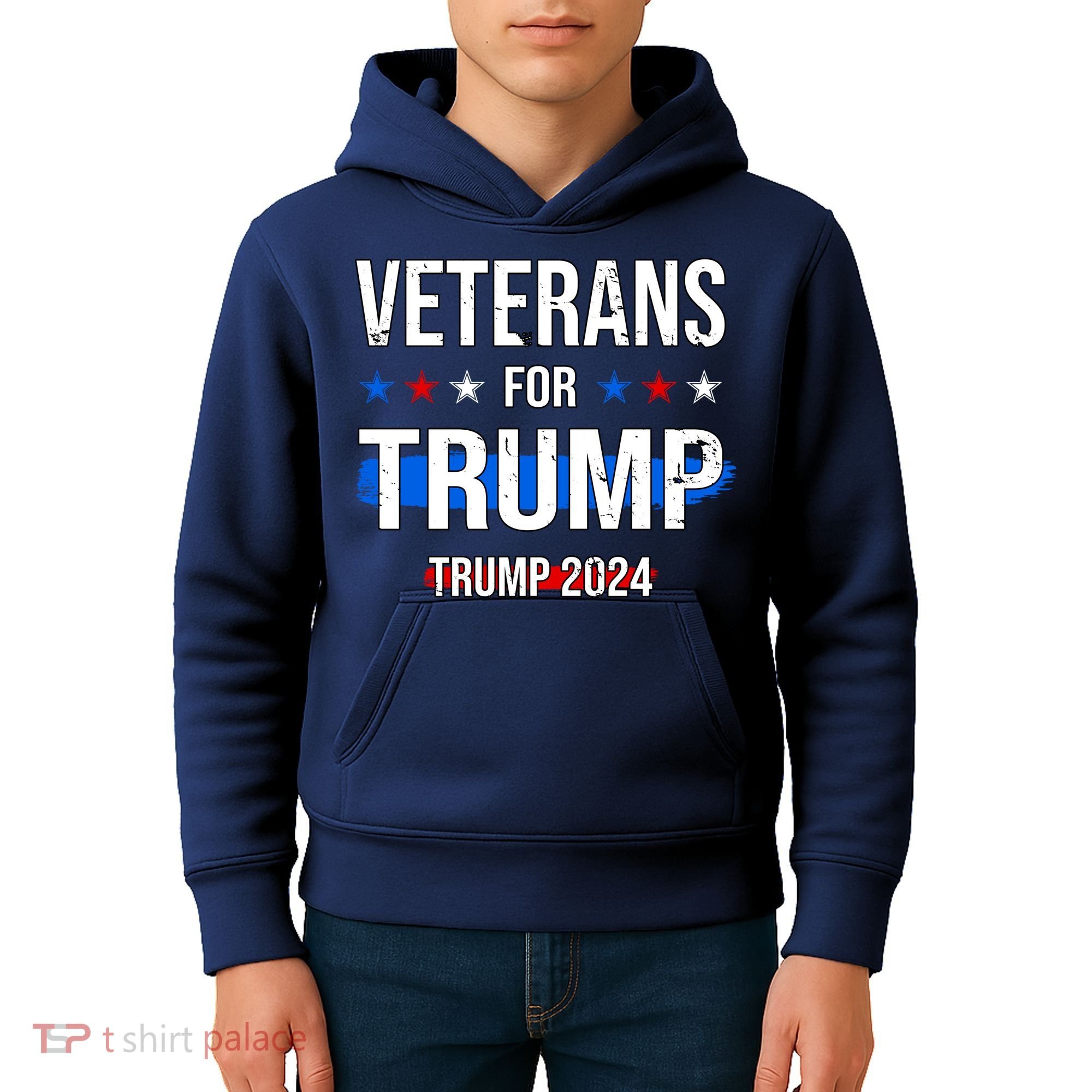 Veterans For Trump 2024 Kids Hoodie