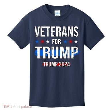 Veterans For Trump 2024 Kids T-Shirt