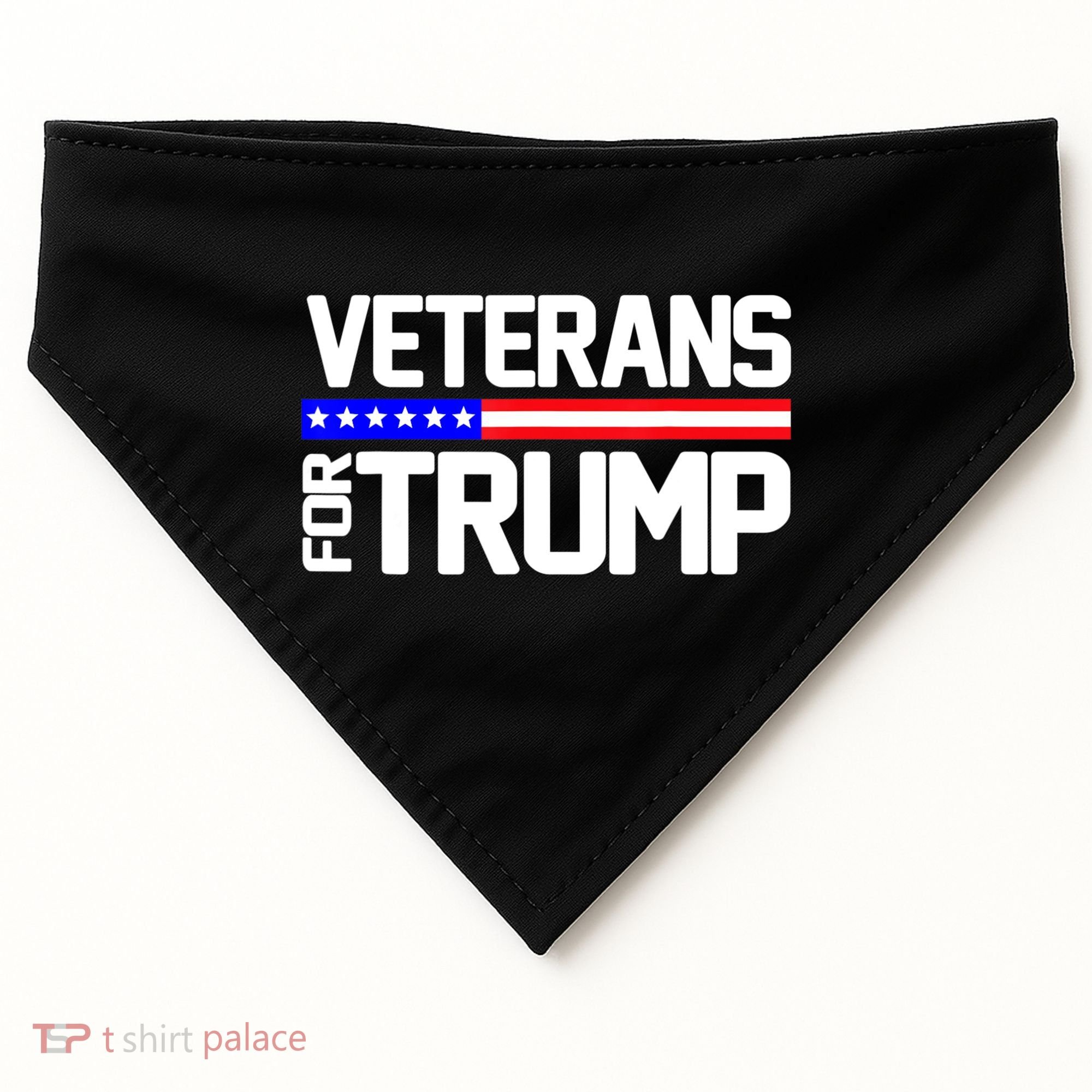 Veterans For Trump USA-Made Doggie Bandana