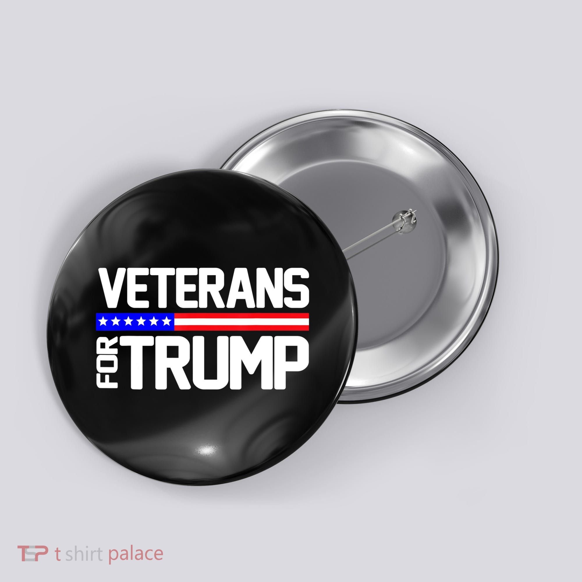 Veterans For Trump Button
