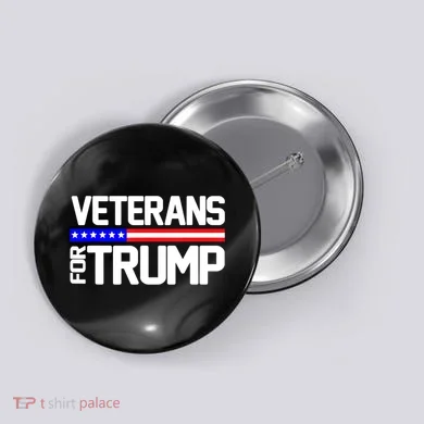 Veterans For Trump Button