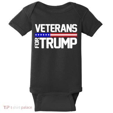 Veterans For Trump Baby Bodysuit