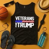 Veterans For Trump Tank Top thumb 4