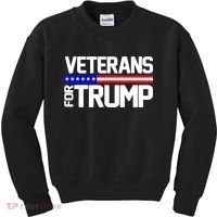 Veterans For Trump Kids Sweatshirt thumb 0