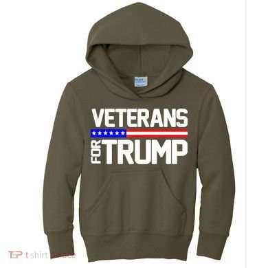 Veterans For Trump Kids Hoodie