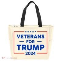 Veterans For Trump 2024 Tote Bag thumb 0