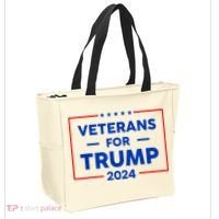 Veterans For Trump 2024 Tote Bag thumb 2