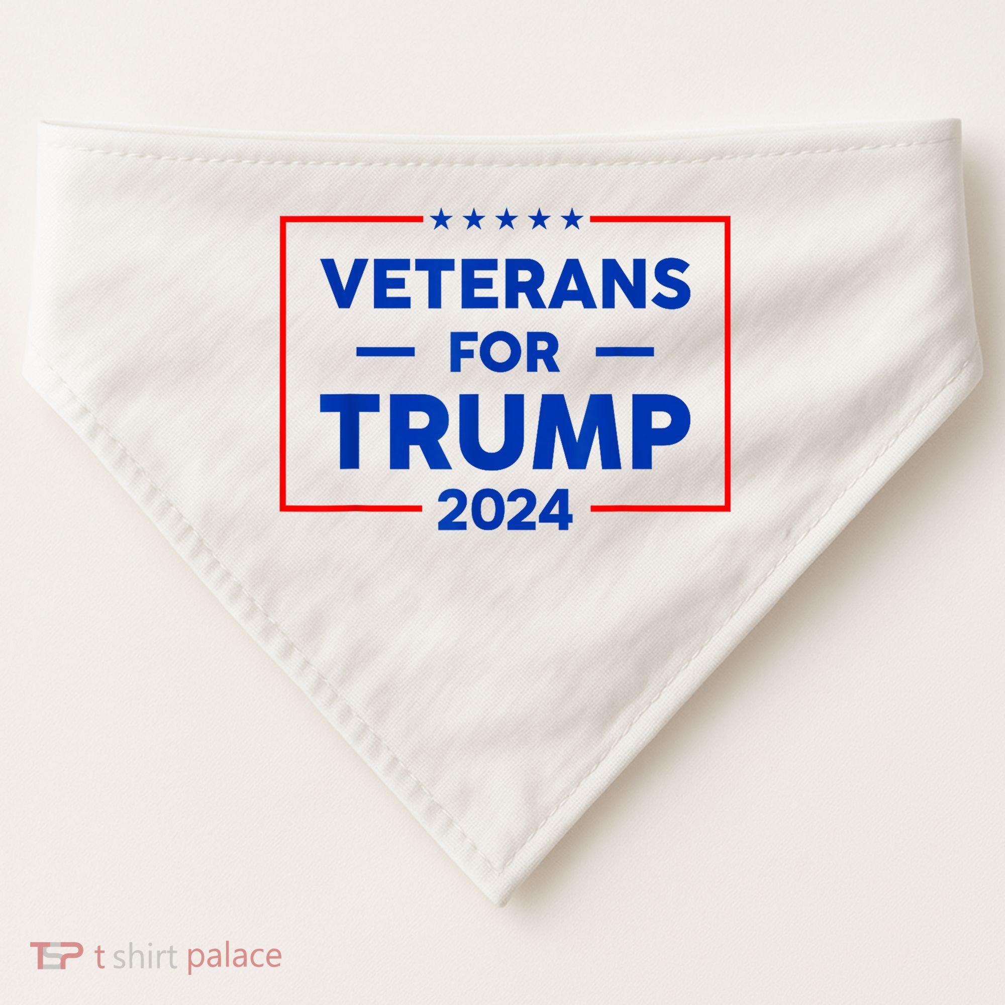 Veterans For Trump 2024 USA-Made Doggie Bandana
