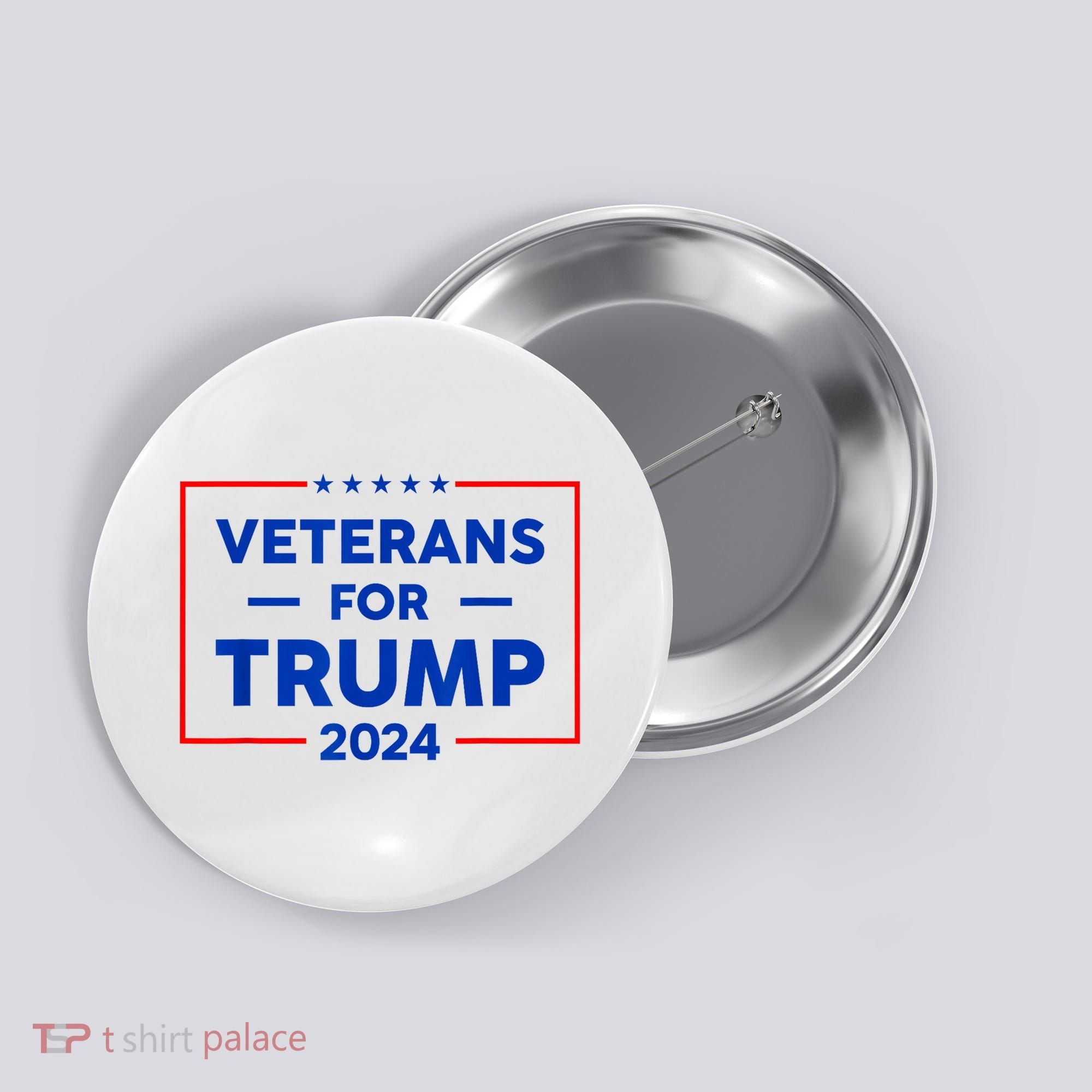 Veterans For Trump 2024 Button