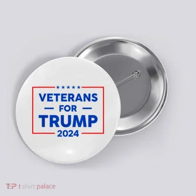 Veterans For Trump 2024 Button