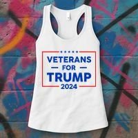 Veterans For Trump 2024 Women's Tank Top thumb 3