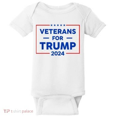 Veterans For Trump 2024 Baby Bodysuit