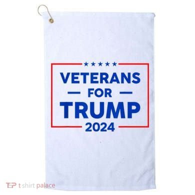 Veterans For Trump 2024 Golf Towel
