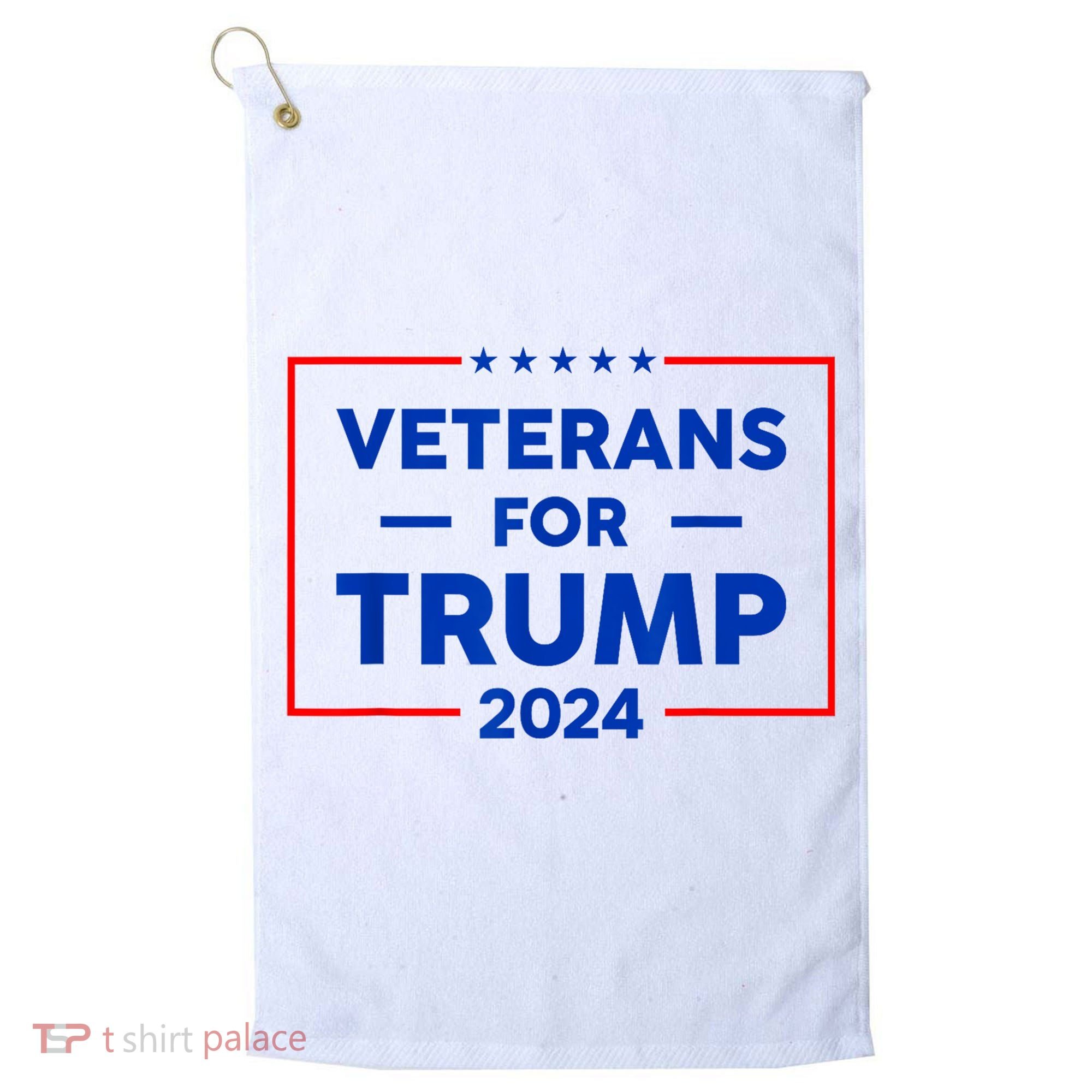 Veterans For Trump 2024 Golf Towel
