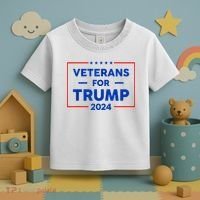 Veterans For Trump 2024 Toddler T-Shirt thumb 3