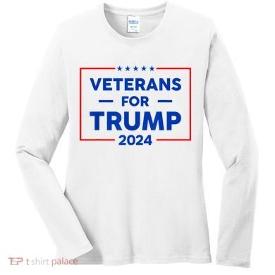 Veterans For Trump 2024 Women's Long Sleeve Shirt