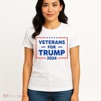 Veterans For Trump 2024 Women's T-Shirt thumb 4