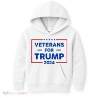 Veterans For Trump 2024 Kids Hoodie thumb 0