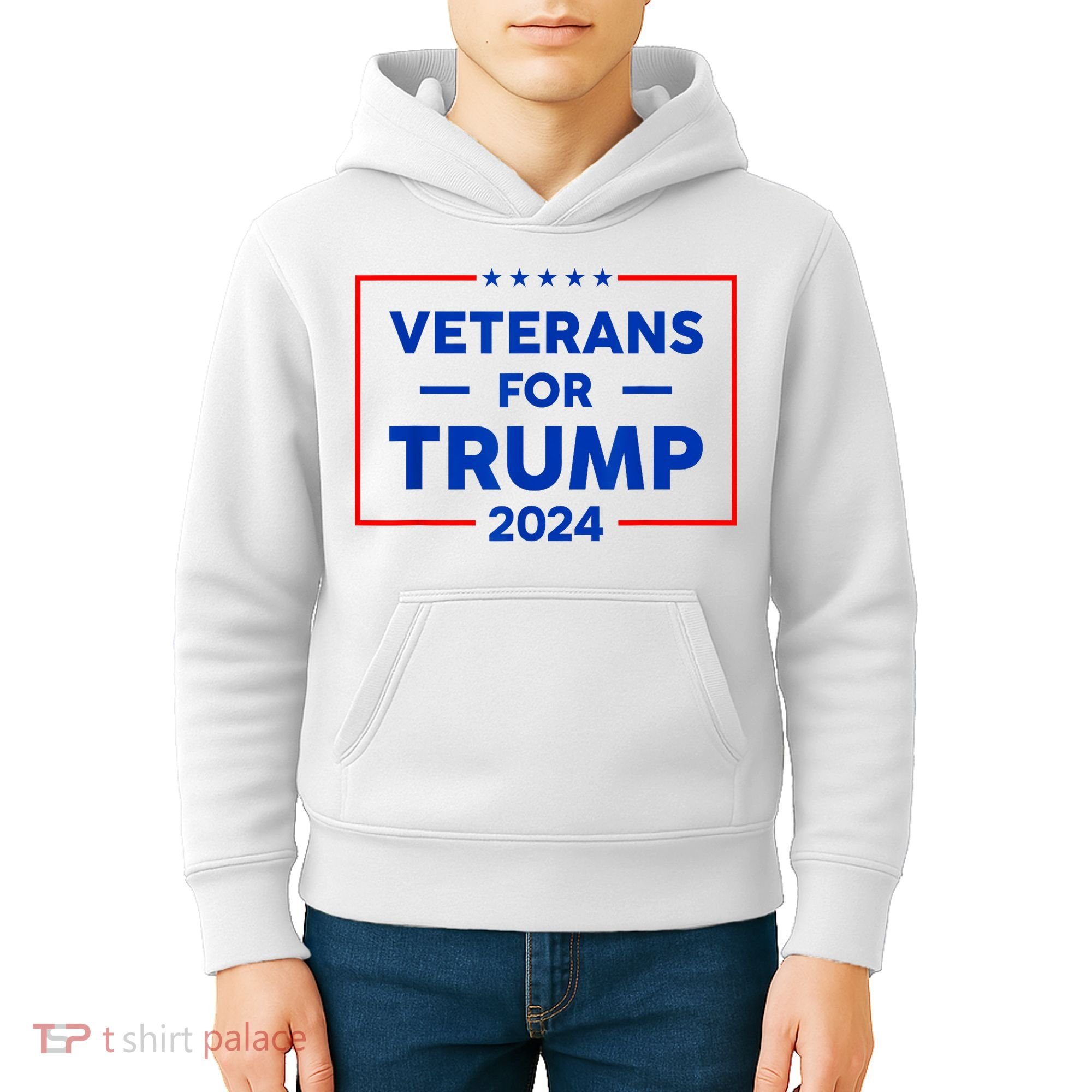 Veterans For Trump 2024 Kids Hoodie