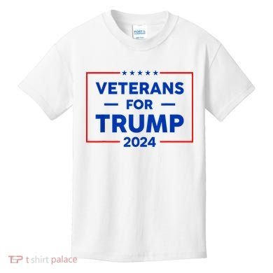 Veterans For Trump 2024 Kids T-Shirt