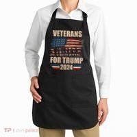 Veterans For Trump 2024 Pro American Troops Apron thumb 2