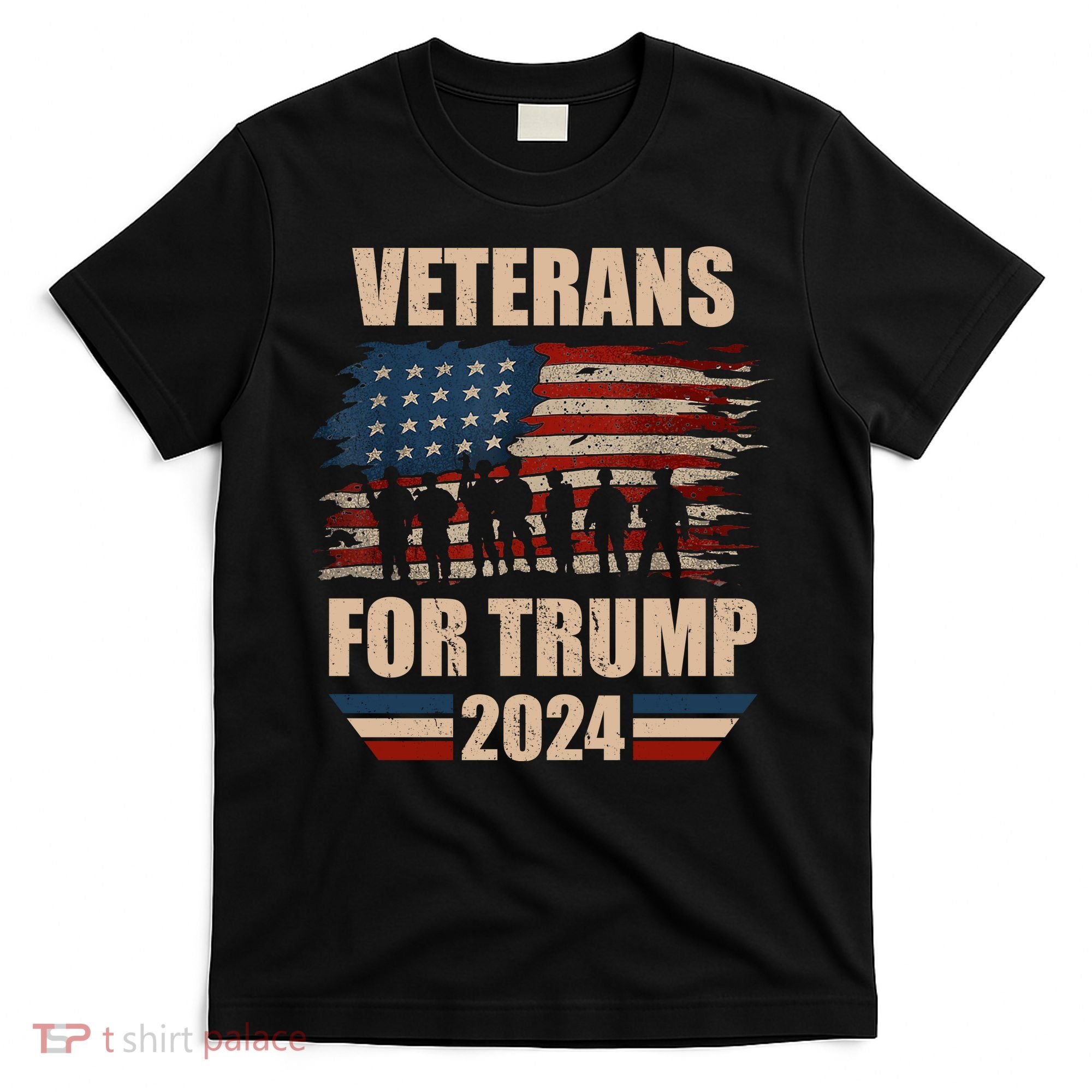 Veterans For Trump 2024 Pro American Troops T-Shirt