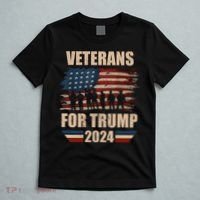 Veterans For Trump 2024 Pro American Troops T-Shirt thumb 5