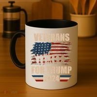 Veterans For Trump 2024 Pro American Troops Coffee Mug thumb 4