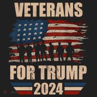 Veterans For Trump 2024 Pro American Troops Beanie thumb 2