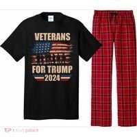 Veterans For Trump 2024 Pro American Troops Pajama Set thumb 0