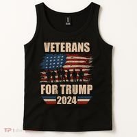 Veterans For Trump 2024 Pro American Troops Tank Top thumb 2