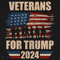 Veterans For Trump 2024 Pro American Troops Tank Top thumb 6