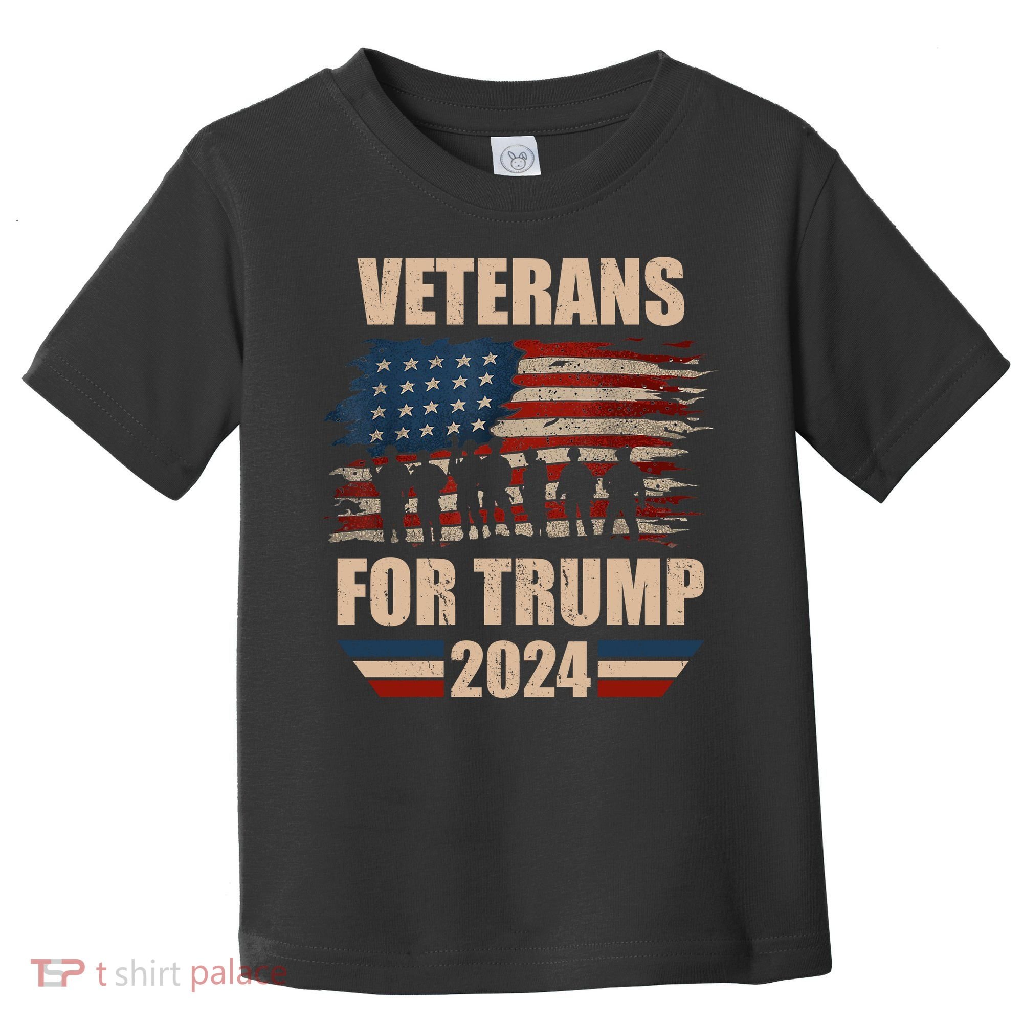 Veterans For Trump 2024 Pro American Troops Toddler T-Shirt