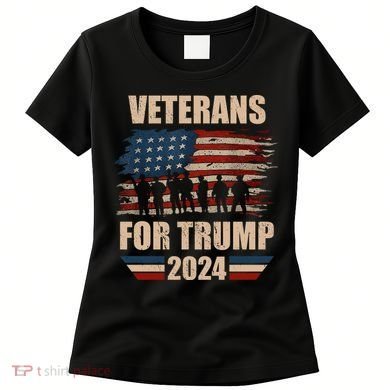 Veterans For Trump 2024 Pro American Troops Women's T-Shirt