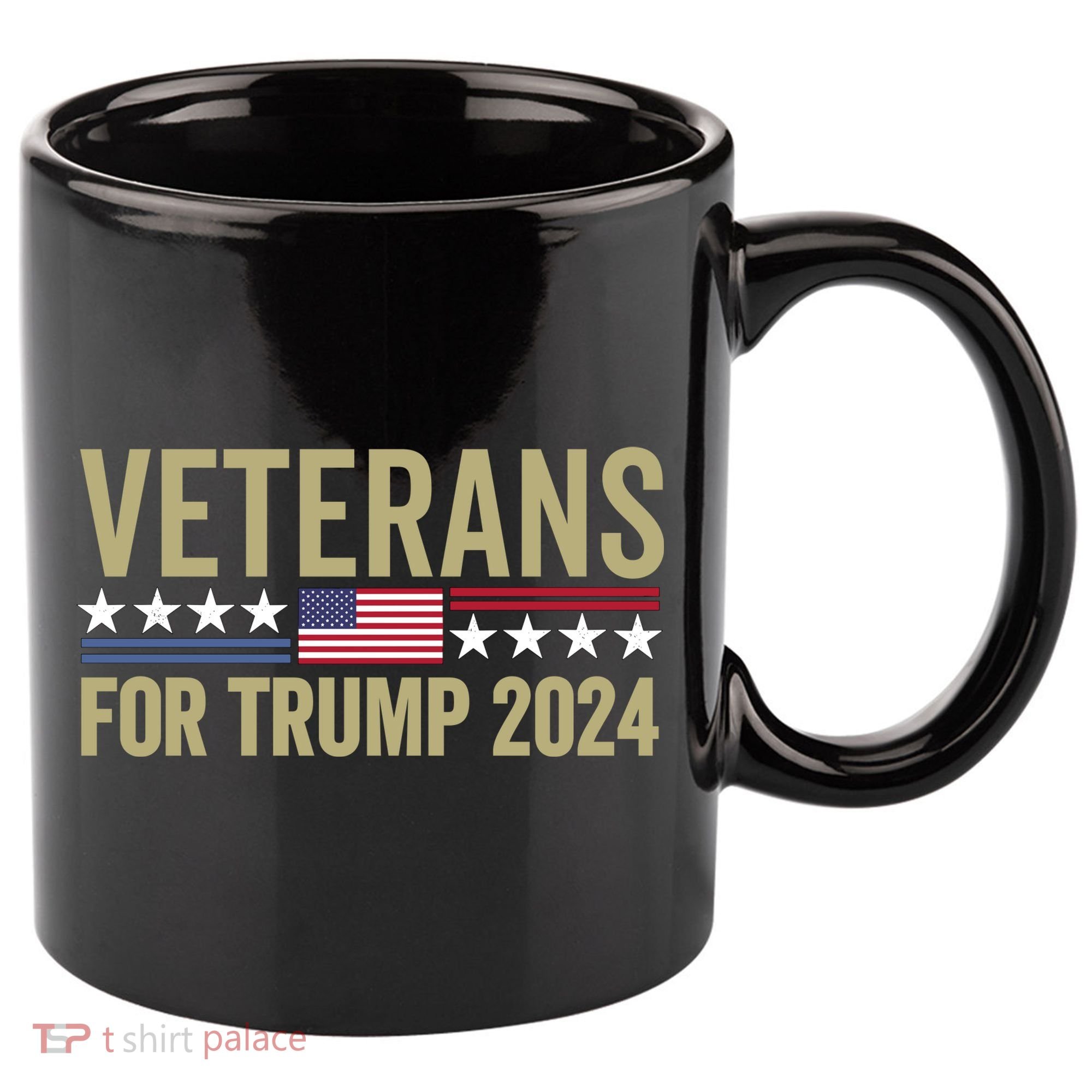 Veterans For Trump 2024 Election 2024 11oz C Handle Ceramic Mug