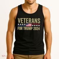 Veterans For Trump 2024 Election 2024 Tank Top thumb 3