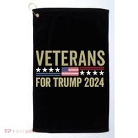 Veterans For Trump 2024 Election 2024 Golf Towel thumb 0